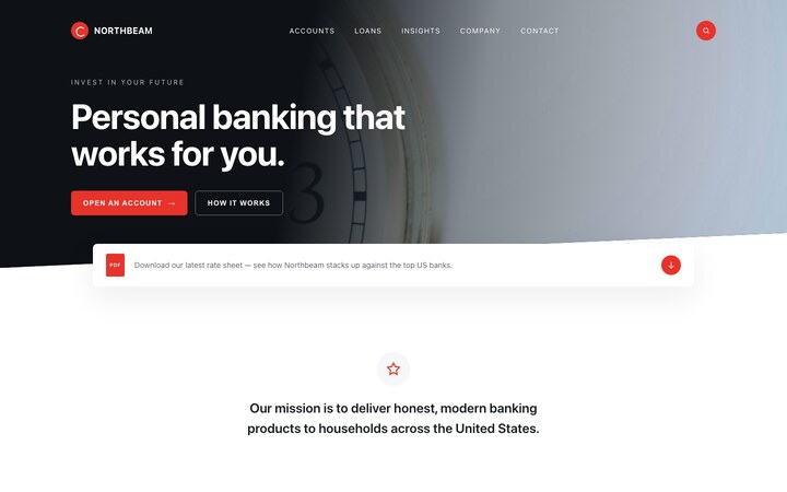 Northbeam Capital website screenshot