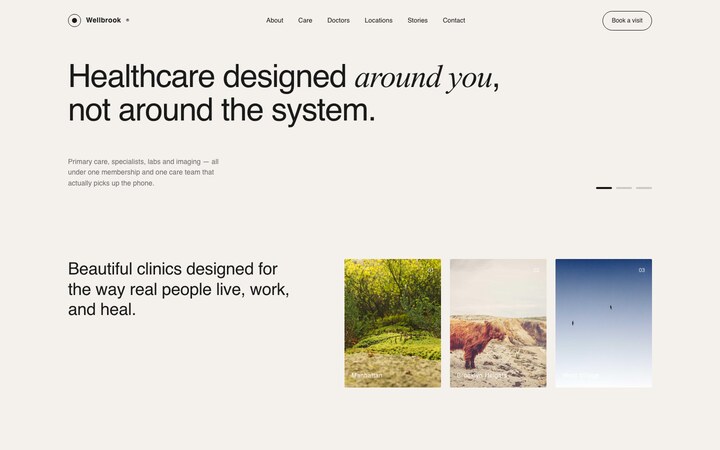Wellbrook Health website screenshot
